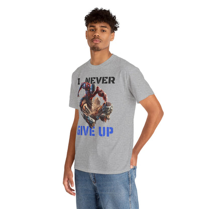 CAMISETA HOMBRE ALFA "I NEVER GIVE UP".(USA).